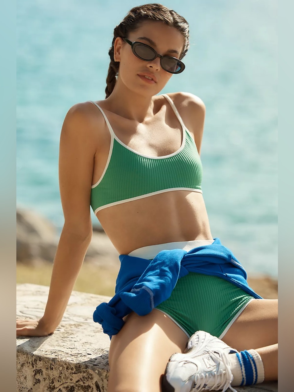Anthropologie Seamless Ribbed Bralette
